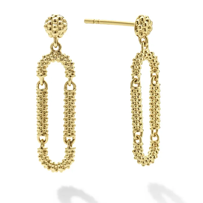 LAGOS Earrings Signature Caviar 18K Gold Superfine Caviar Drop Earrings LAGOS Earrings Signature Caviar 18K Gold Superfine Caviar Drop Earrings
