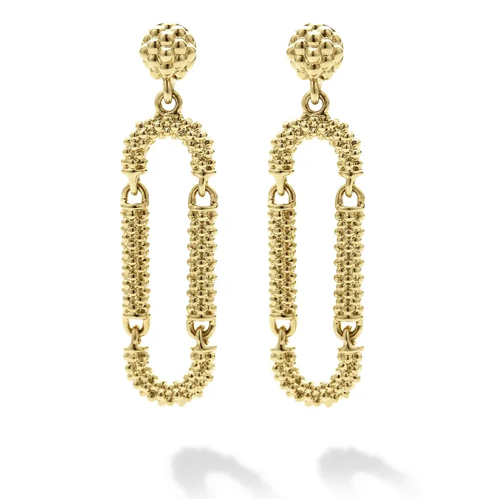 LAGOS Earrings Signature Caviar 18K Gold Superfine Caviar Drop Earrings LAGOS Earrings Signature Caviar 18K Gold Superfine Caviar Drop Earrings