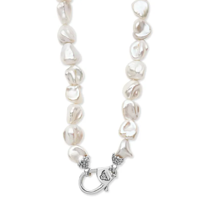 LAGOS Luna Keshi Pearl Necklace 18 inch Necklaces LAGOS Luna Keshi Pearl Necklace 18 inch Necklaces