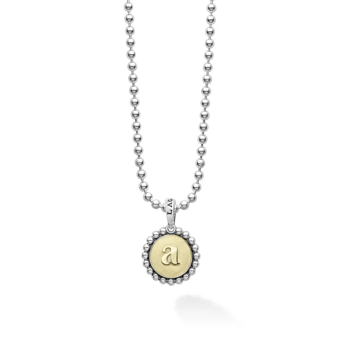 LAGOS Necklaces Signature Caviar A Initial Charm Necklace
