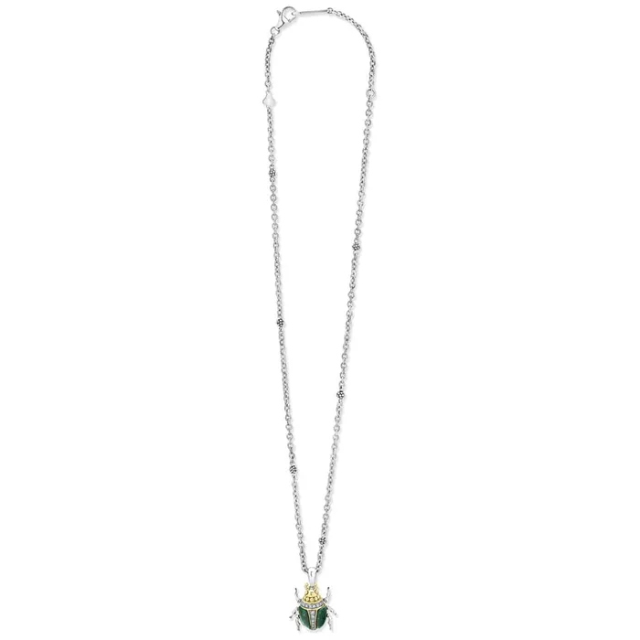 Lagos Rare Wonders Jade Beetle Diamond Pendant Necklace Necklaces Lagos Rare Wonders Jade Beetle Diamond Pendant Necklace Necklaces