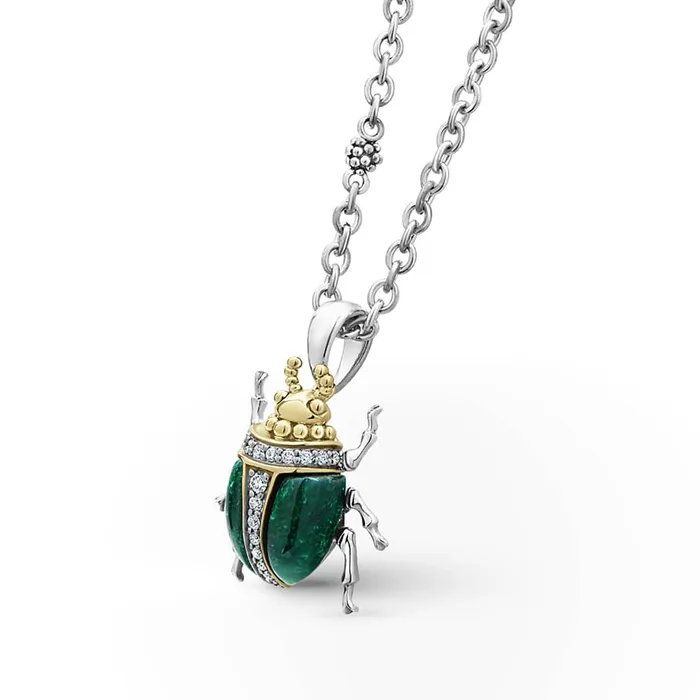 Lagos Rare Wonders Jade Beetle Diamond Pendant Necklace Necklaces Lagos Rare Wonders Jade Beetle Diamond Pendant Necklace Necklaces
