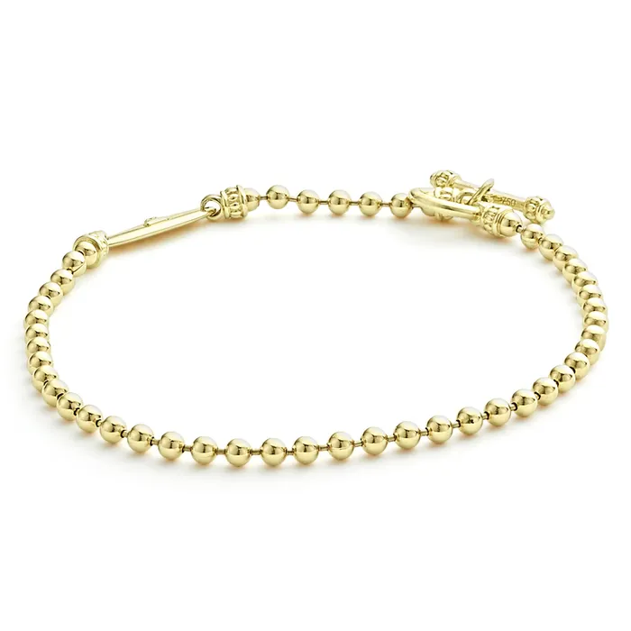 LAGOS Signature Caviar 18K Gold Beaded Toggle Bracelet Bracelets LAGOS Signature Caviar 18K Gold Beaded Toggle Bracelet Bracelets