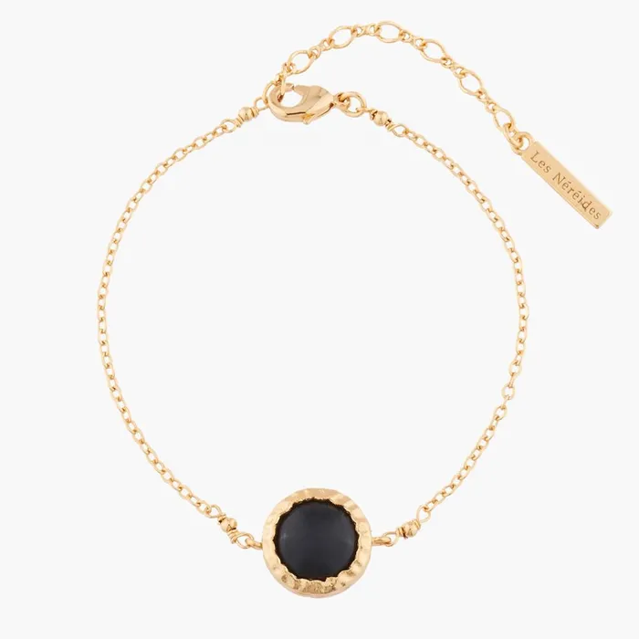 Les Nereides Bracelets Les Nereides Black Onyx Chain Bracelet