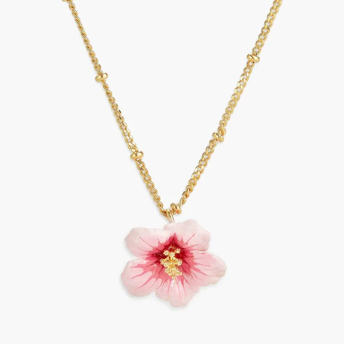 Les Nereides Necklaces LES NEREIDES Hibiscus Pendant Necklace