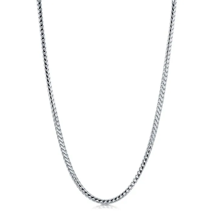 Necklaces BERRICLE Italian Franco Chain Necklace in Sterling Silver 4mm