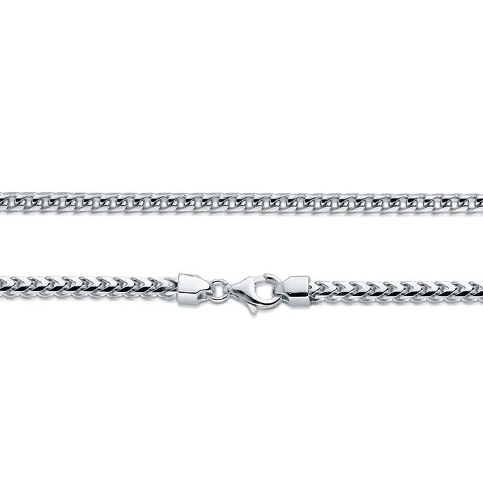 Necklaces BERRICLE Italian Franco Chain Necklace in Sterling Silver 4mm