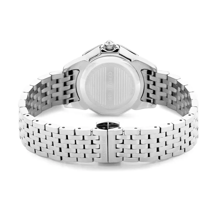 Necklaces Cerruti Cerruti 1881 Jesina Ladies Light Blue MOP Dial Stainless Steel Silver Watch