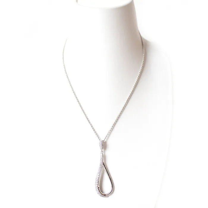 Necklaces Esprit Esprit Necklace Silver Chain With Oval Shape Pendantt With Stone Necklaces Esprit Esprit Necklace Silver Chain With Oval Shape Pendantt With Stone