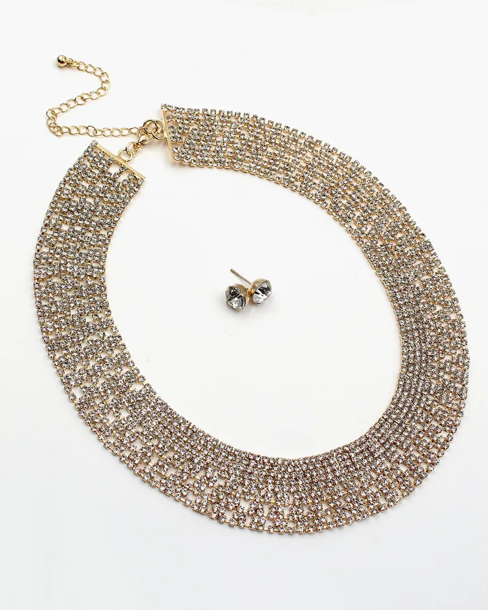 Necklaces Floor20230449 Sparkling After 5 Rhinestone Necklace Set Necklaces Floor20230449 Sparkling After 5 Rhinestone Necklace Set