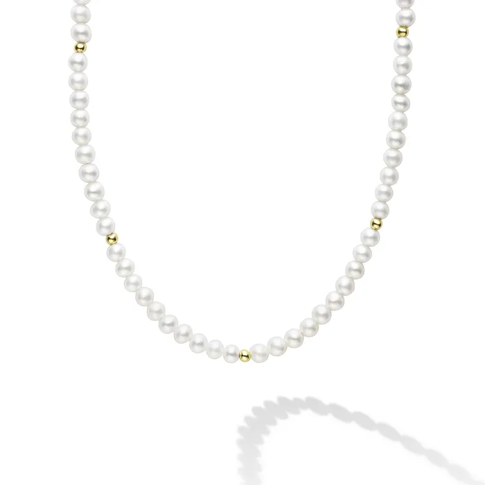 Necklaces LAGOS Kinder Childs First Gold Station Pearl Necklace