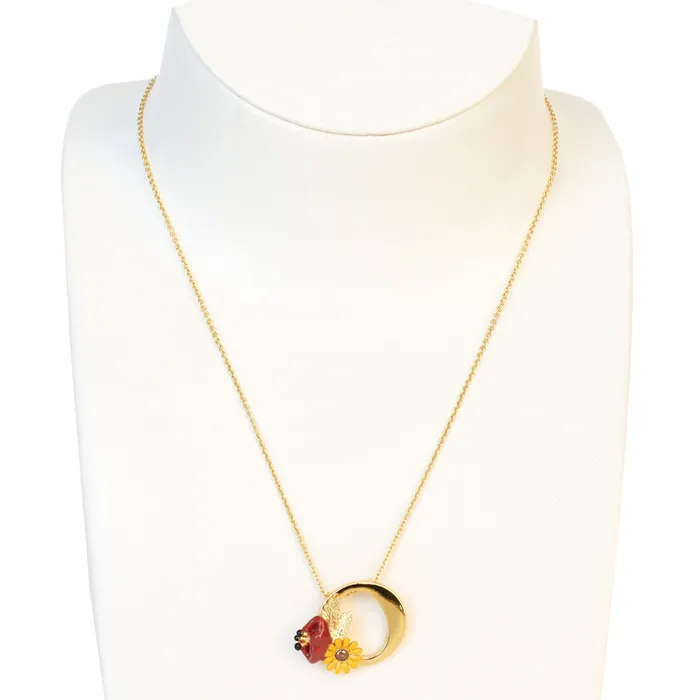 Necklaces Les Nereides Les Nereides Collier Alphabet Fleuri Letter Necklace O Necklaces Les Nereides Les Nereides Collier Alphabet Fleuri Letter Necklace O