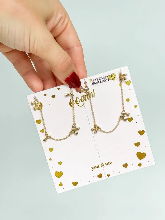 Necklaces Mama Mini Station Necklace Set Gold Prep Obsessed ESS