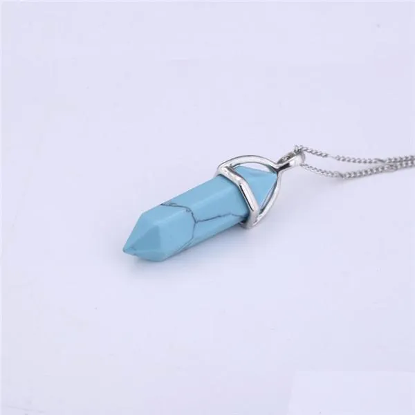 Necklaces Natural Crystal Link Chain Necklace WickedAF