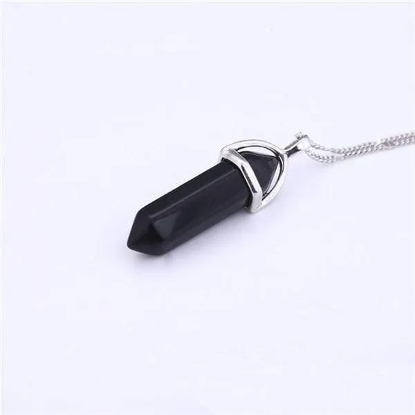 Necklaces Natural Crystal Link Chain Necklace WickedAF