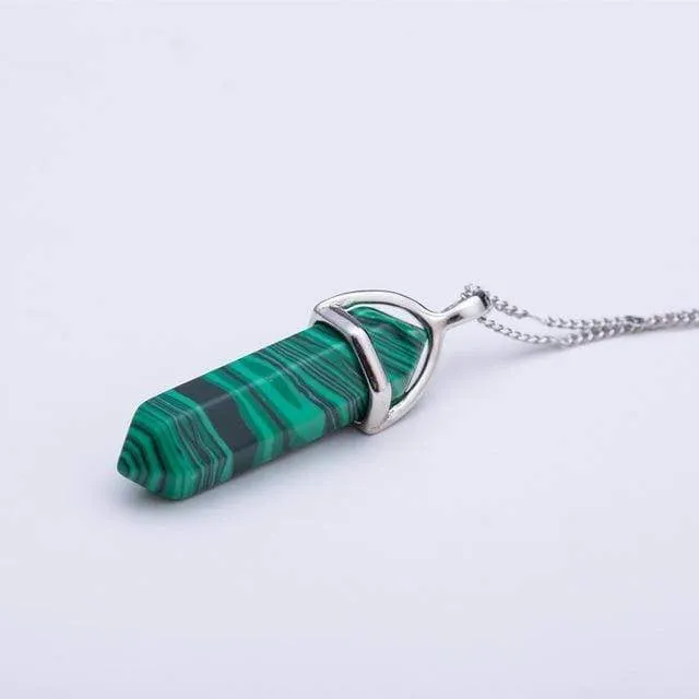 Necklaces Natural Crystal Link Chain Necklace WickedAF