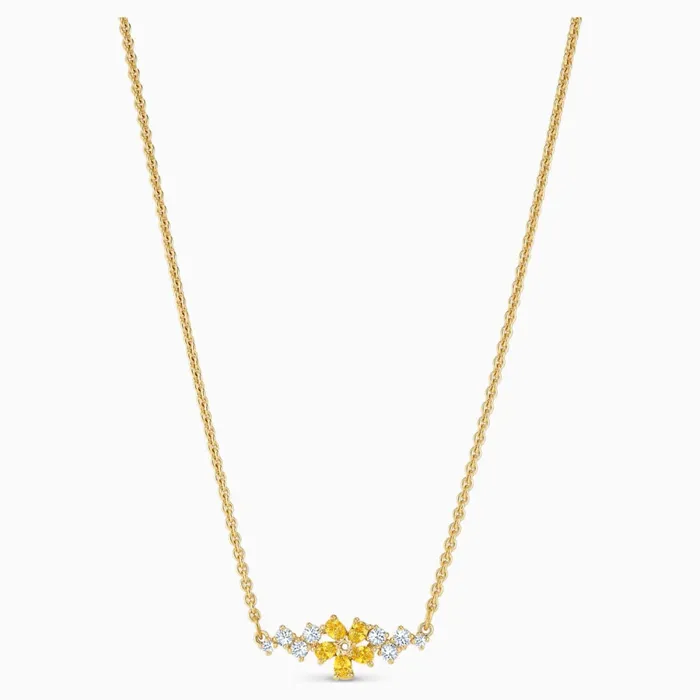 Necklaces Swarovski Botanical Necklace Yellow GoldTone Swarovski