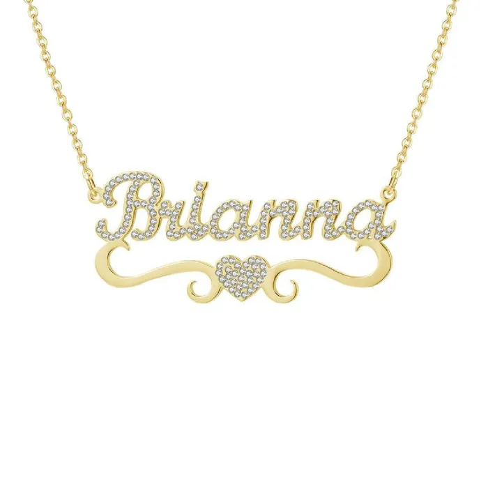 NovaLico Necklaces CZ Diamond Name Necklace