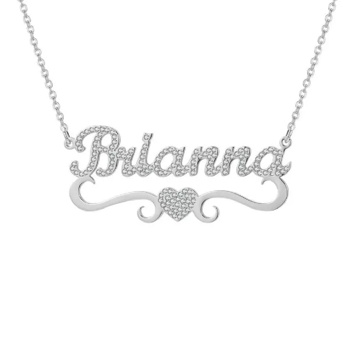 NovaLico Necklaces CZ Diamond Name Necklace