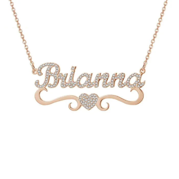 NovaLico Necklaces CZ Diamond Name Necklace
