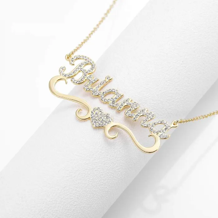 NovaLico Necklaces CZ Diamond Name Necklace