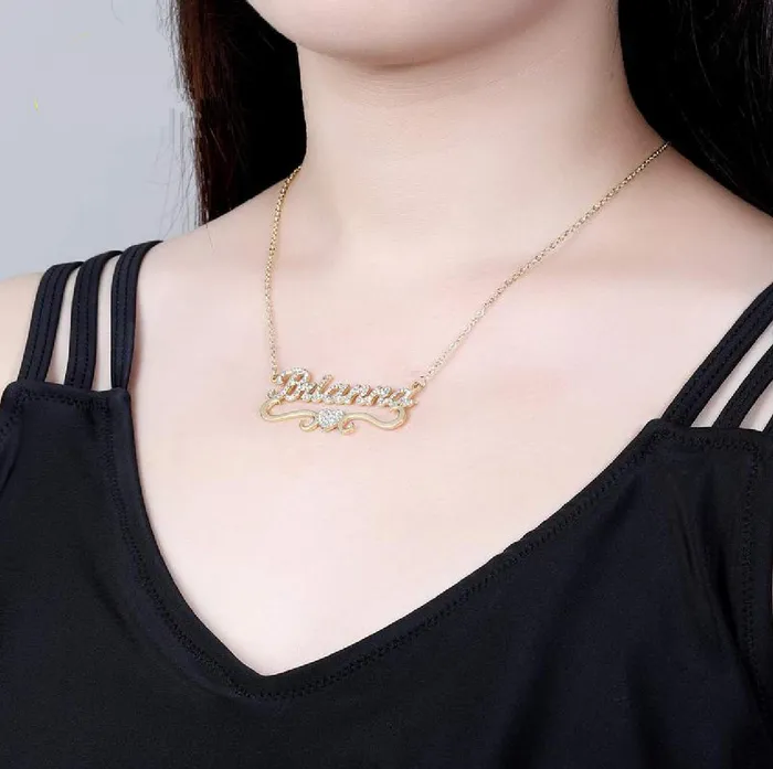 NovaLico Necklaces CZ Diamond Name Necklace