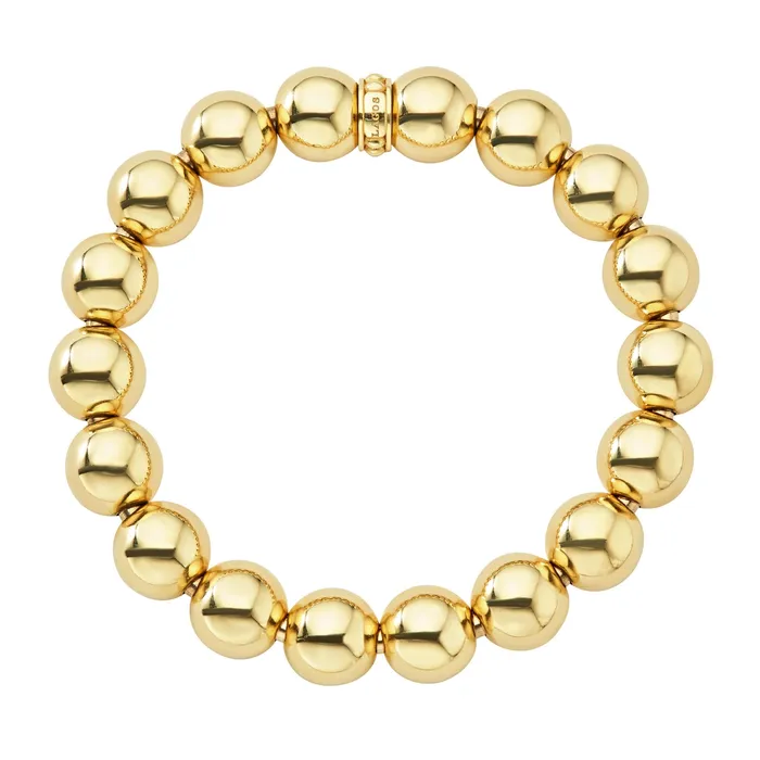 PreStyled Sets Caviar Gold 18K Gold Bead Bracelet 12mm Lagos PreStyled Sets Caviar Gold 18K Gold Bead Bracelet 12mm Lagos