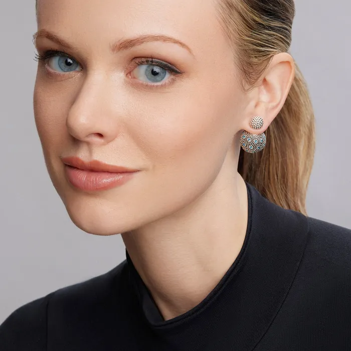 Signature Caviar Swiss Blue Topaz Earring Backs Lagos Earrings Signature Caviar Swiss Blue Topaz Earring Backs Lagos Earrings