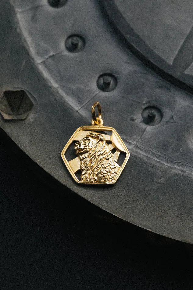 Sterling Silver Standing Proud Lion Pendant Air Anchor Necklaces