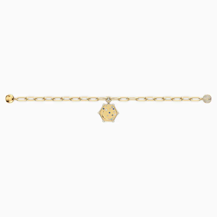 Swarovski Bracelets Swarovski The Elements Moon Bracelet Blue GoldTone One Size Swarovski Bracelets Swarovski The Elements Moon Bracelet Blue GoldTone One Size