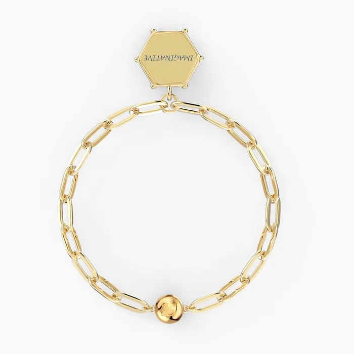 Swarovski Bracelets Swarovski The Elements Moon Bracelet Blue GoldTone One Size Swarovski Bracelets Swarovski The Elements Moon Bracelet Blue GoldTone One Size