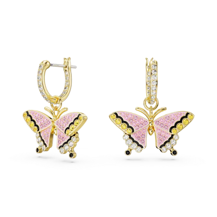Swarovski Earrings Swarovski Idyllia Drop Earrings Butterfly Multicolored Goldtone plated Swarovski Earrings Swarovski Idyllia Drop Earrings Butterfly Multicolored Goldtone plated