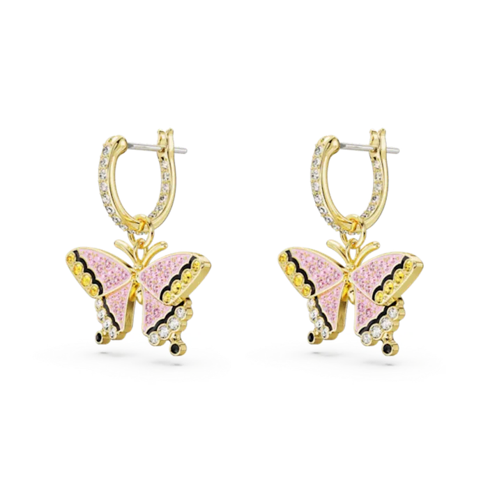 Swarovski Earrings Swarovski Idyllia Drop Earrings Butterfly Multicolored Goldtone plated Swarovski Earrings Swarovski Idyllia Drop Earrings Butterfly Multicolored Goldtone plated