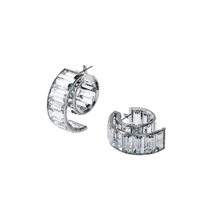 Swarovski Earrings Swarovski Matrix Earrings White Rhodium Plated