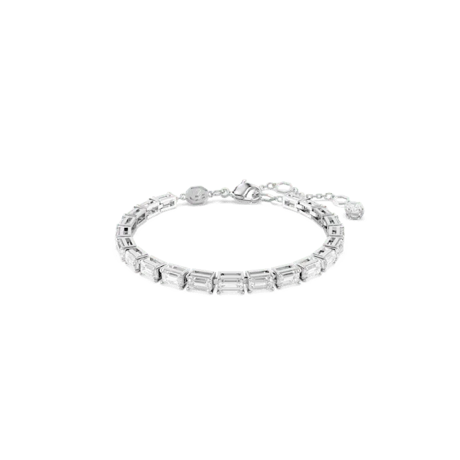 Swarovski Matrix Tennis Bracelet Baguette Cut White Rhodium Plated Swarovski Bracelets Swarovski Matrix Tennis Bracelet Baguette Cut White Rhodium Plated Swarovski Bracelets