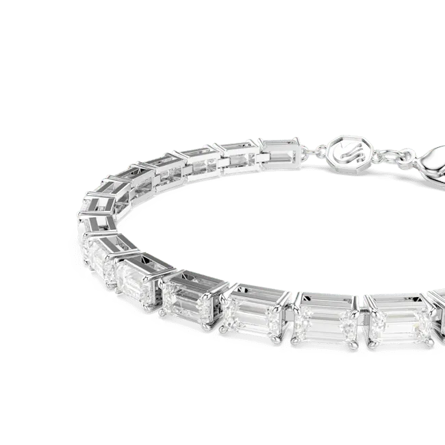 Swarovski Matrix Tennis Bracelet Baguette Cut White Rhodium Plated Swarovski Bracelets Swarovski Matrix Tennis Bracelet Baguette Cut White Rhodium Plated Swarovski Bracelets
