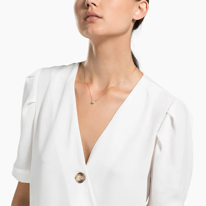 Swarovski Necklaces SwarovskiAttract Necklace White RoseGold ToneOne Size Swarovski Necklaces SwarovskiAttract Necklace White RoseGold ToneOne Size