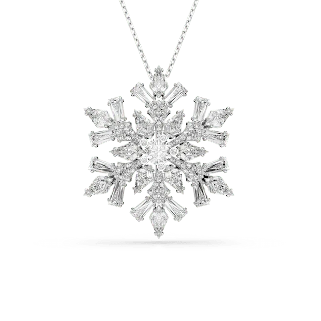 Swarovski Necklaces Swarovski Idyllia Necklace Pendant and Brooch Mixed cuts Snowflake White Rhodium plated Swarovski Necklaces Swarovski Idyllia Necklace Pendant and Brooch Mixed cuts Snowflake White Rhodium plated
