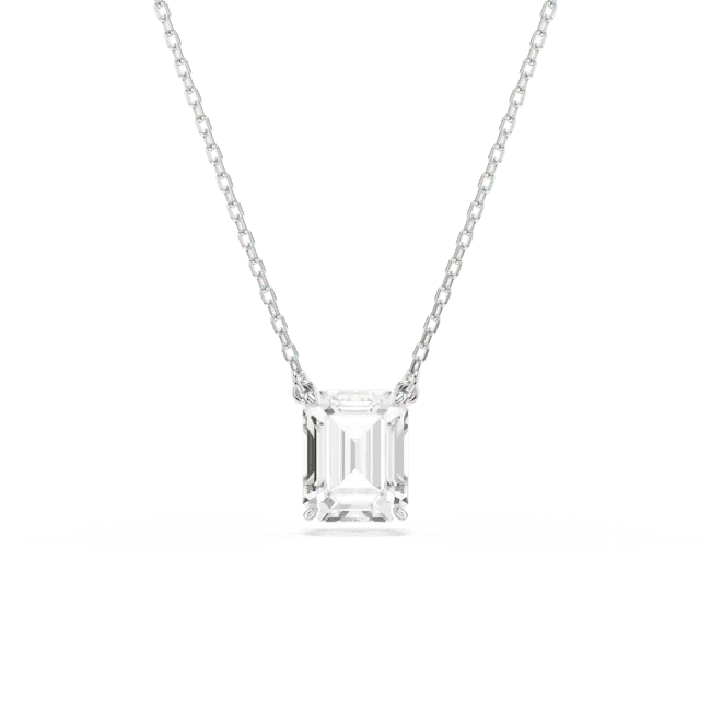 Swarovski Stilla Necklace Pendant Octagon cut White Rhodium plated Swarovski Necklaces Swarovski Stilla Necklace Pendant Octagon cut White Rhodium plated Swarovski Necklaces