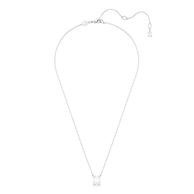 Swarovski Stilla Necklace Pendant Octagon cut White Rhodium plated Swarovski Necklaces
