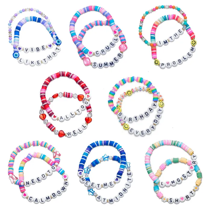 Top Trenz Inc Bracelets Mystery Eras Beaded Friendship Stretch Bracelet Pairs