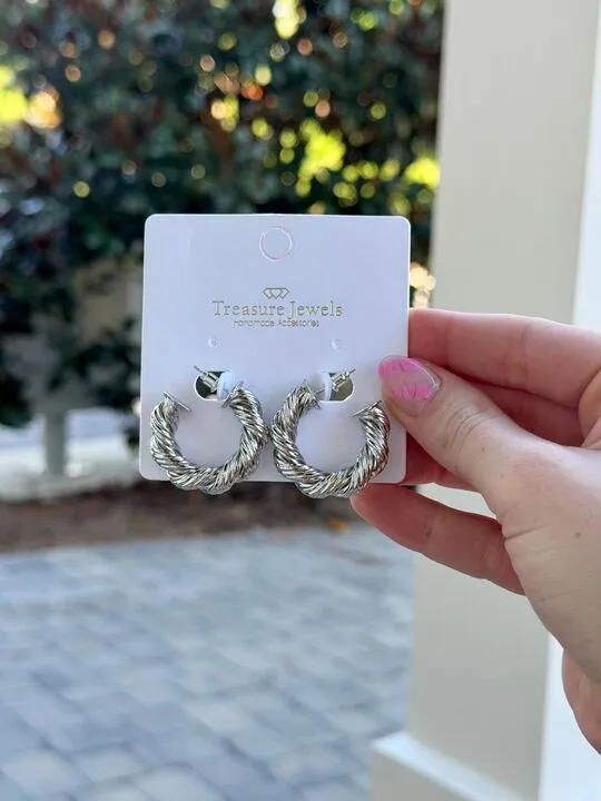 Treasure Jewels Earrings The Jennifer Hoop Earrings by Treasure Jewels