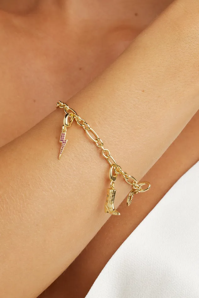 Untamed Petals Charm Necklaces Lightning Bolt Charm Untamed Petals Charm Necklaces Lightning Bolt Charm