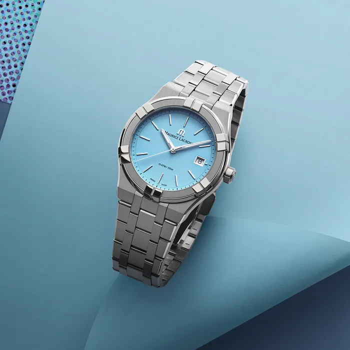 Watches Maurice Lacroix Maurice Lacroix Aikon Quartz Colours Edition Gents Blue Dial Watch Watches Maurice Lacroix Maurice Lacroix Aikon Quartz Colours Edition Gents Blue Dial Watch