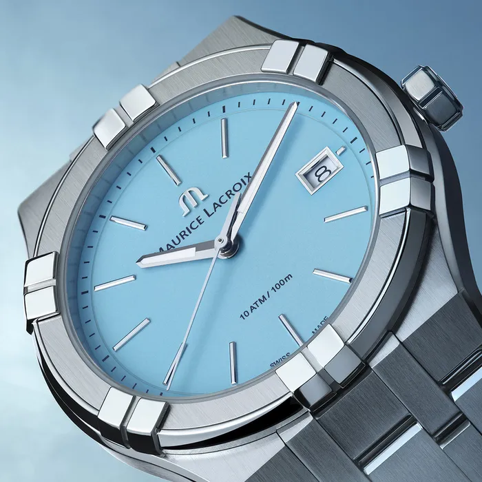 Watches Maurice Lacroix Maurice Lacroix Aikon Quartz Colours Edition Gents Blue Dial Watch Watches Maurice Lacroix Maurice Lacroix Aikon Quartz Colours Edition Gents Blue Dial Watch