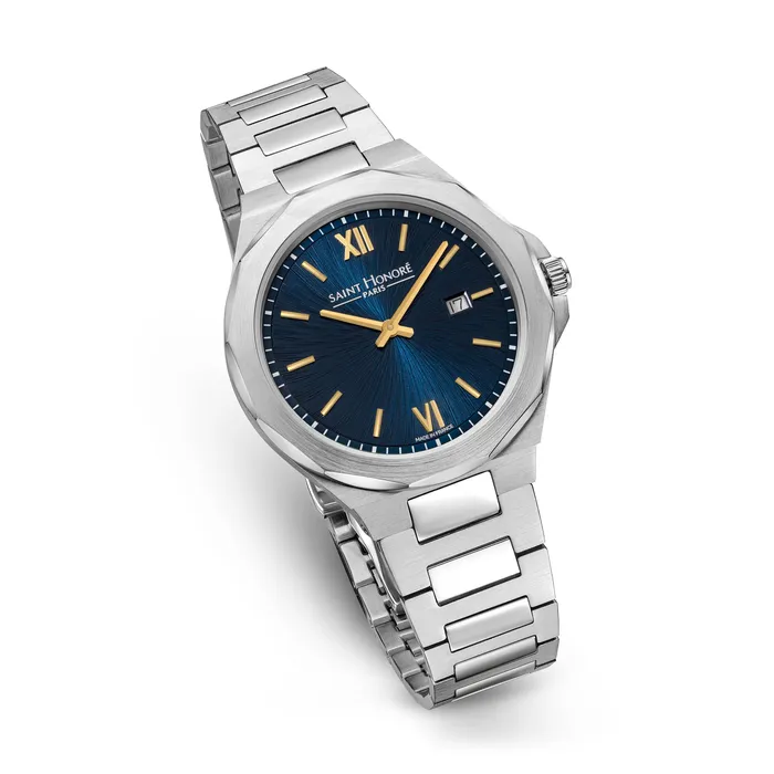 Watches Saint Honore Saint Honore Matignon Gents Blue Dial Stainless Steel Watch Watches Saint Honore Saint Honore Matignon Gents Blue Dial Stainless Steel Watch