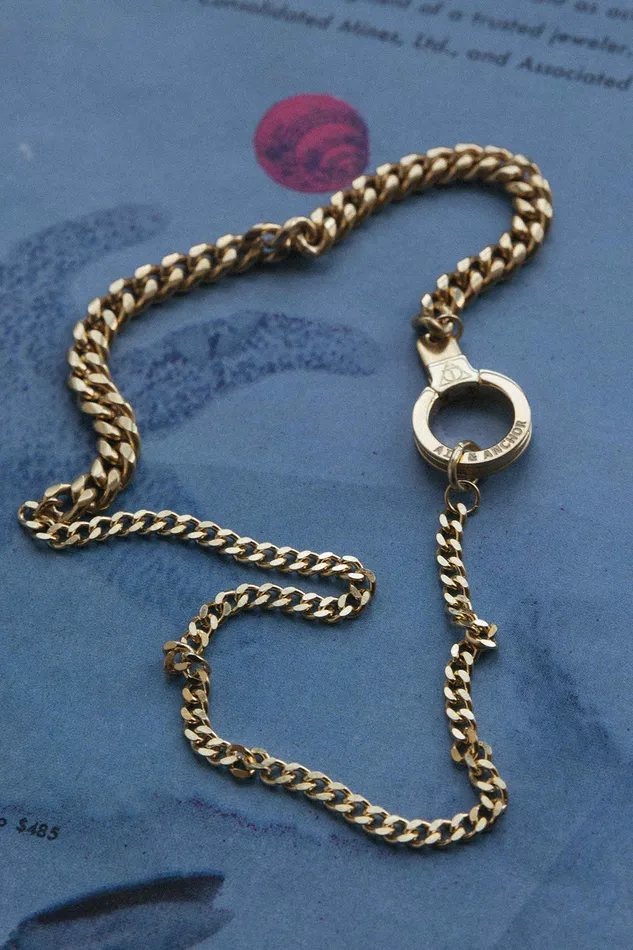 Wrap it Up Chain Bracelet with Cuff Keeper Air Anchor Bracelets
