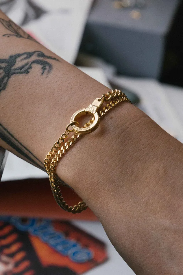 Wrap it Up Chain Bracelet with Cuff Keeper Air Anchor Bracelets Wrap it Up Chain Bracelet with Cuff Keeper Air Anchor Bracelets